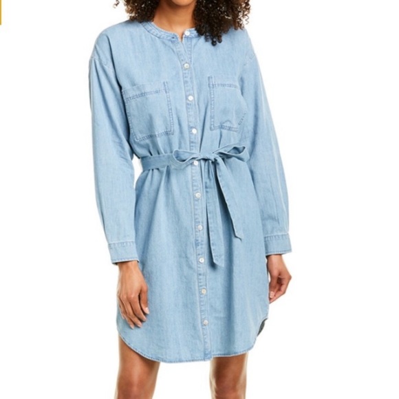 Eileen Fisher Dresses & Skirts - Eileen Fisher Light Blue Denim Shirt Dress